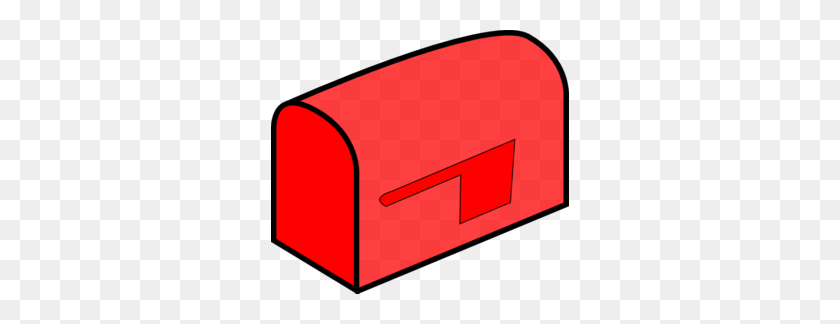 298x264 Mailbox Red Mail Clip Art - Mail Clipart