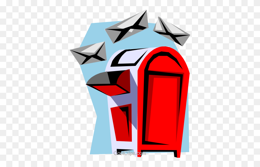 390x480 Mailbox Royalty Free Vector Clip Art Illustration - Mailbox Clipart