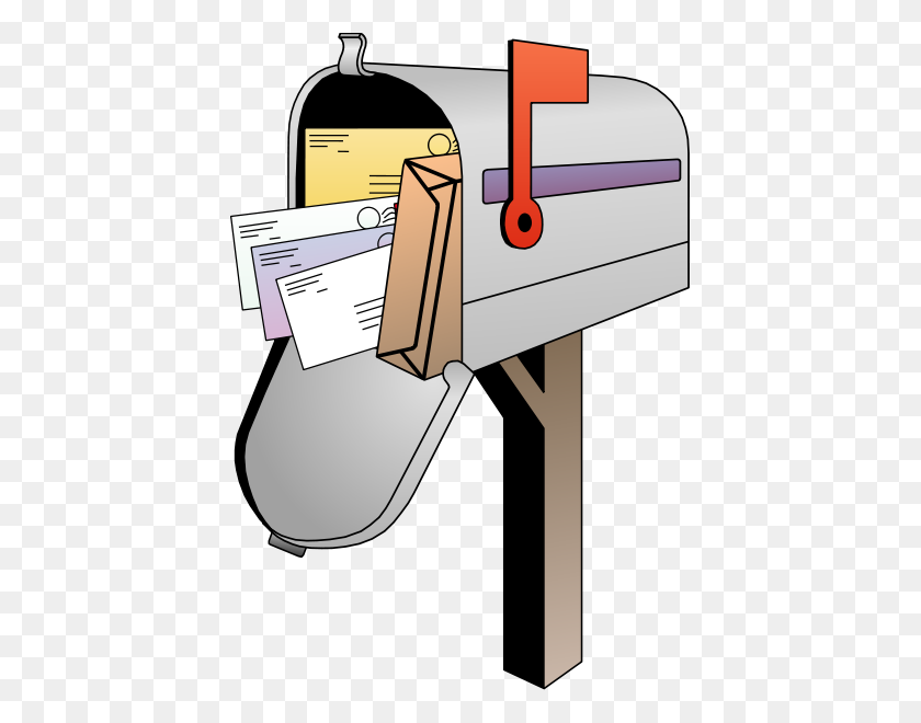 419x600 Mailbox Vector Png Clip Arts For Web - Mailbox Clipart Black And White