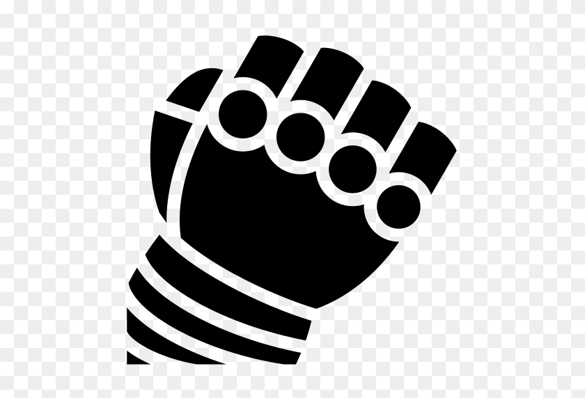 512x512 Mailed, Fist Icon Free Of Game Icons - Black Fist PNG