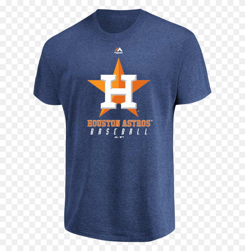611x800 Majestic Men's Mlb Houston Astros Game Fundamentals T Shirt - Houston Astros Png