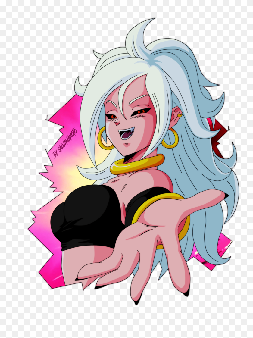 752x1062 Majin Android Dragon Ball Know Your Meme - Android 21 PNG