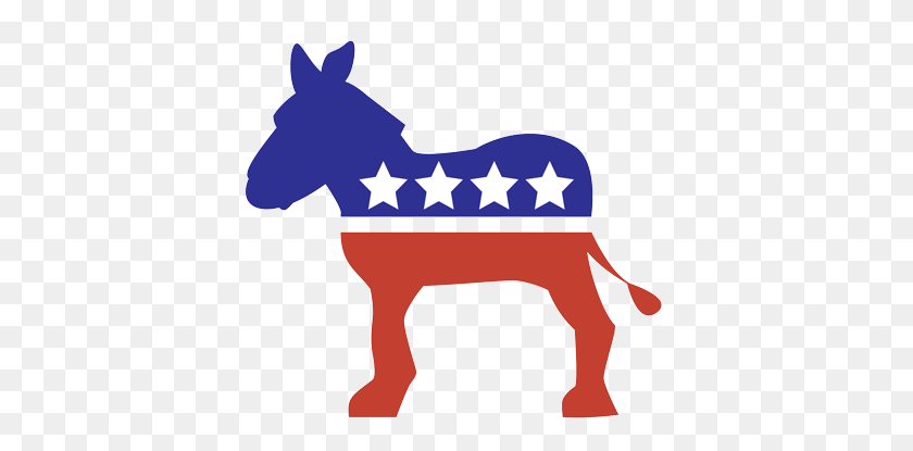 400x355 Major Political Parties - Democrat Donkey Clipart