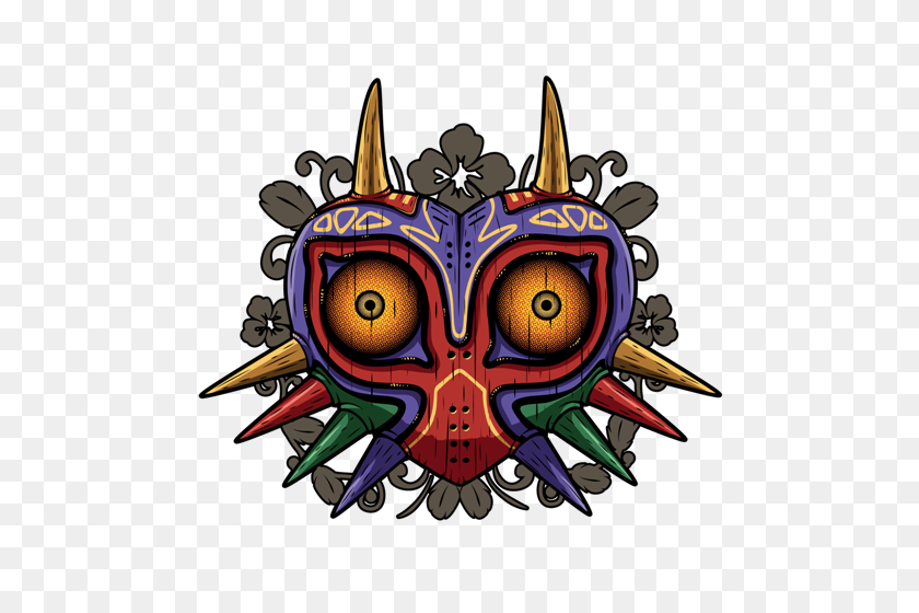 500x500 Majora's Mask En Bois - Majoras Mask PNG