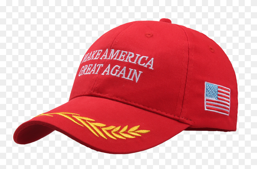 1970x1247 Make America Great Again Hat With Gold Branch The Proud Republicans - Trump Hat PNG