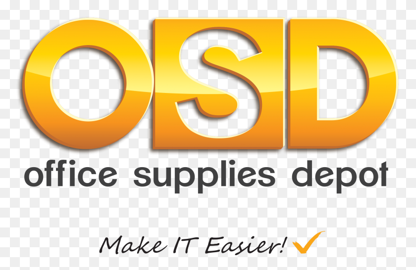 2068x1289 Make It Easier - Office Depot Logo PNG