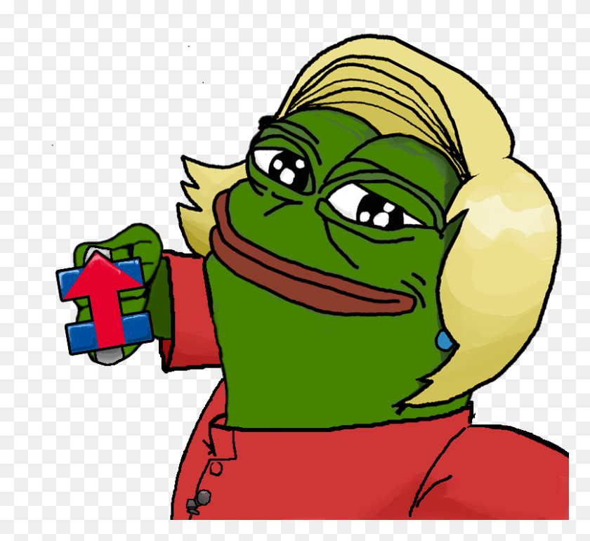 804x732 Maldraw On Twitter Pepe Is Clinton's Property - Pepe PNG