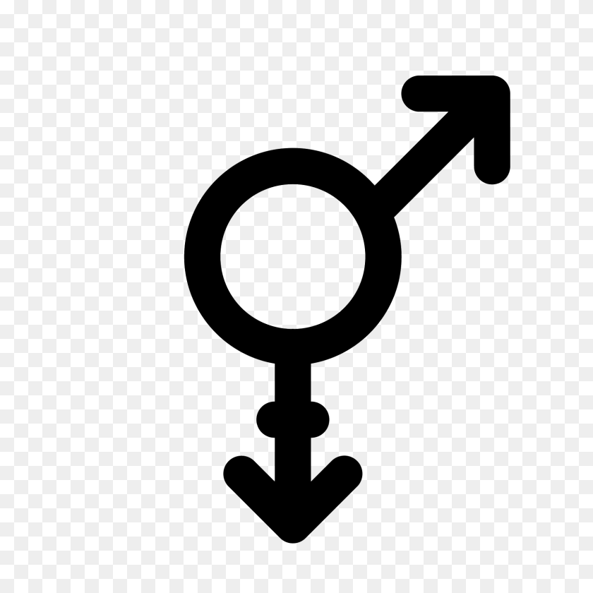 1600x1600 Male And Female Icon - Transgender Symbol PNG