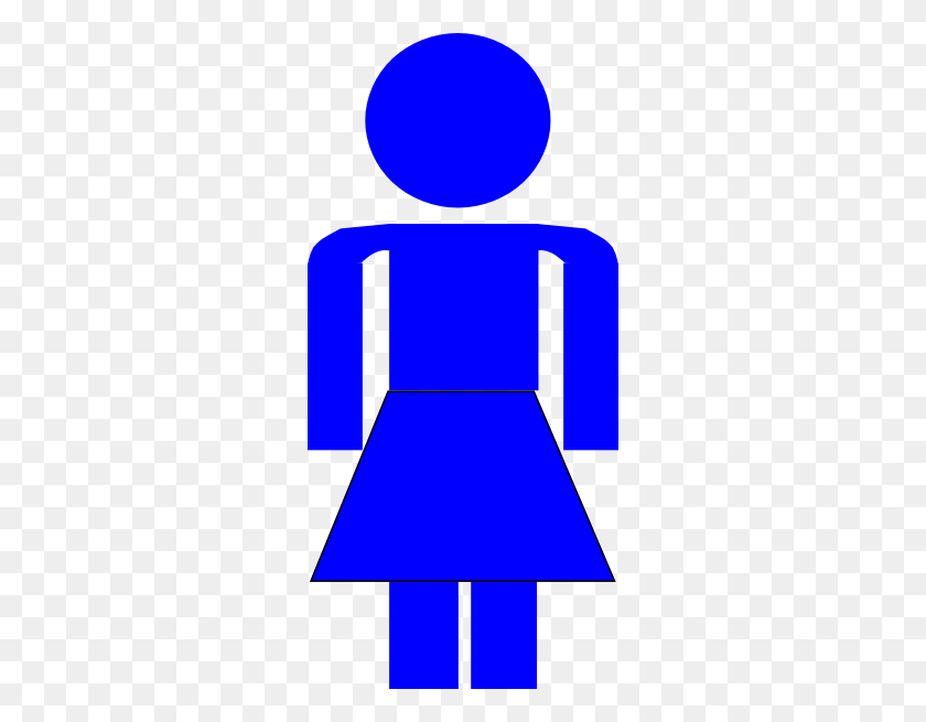 282x595 Male Female Bathroom Wo Boarder Clip Art - Male Female Clipart