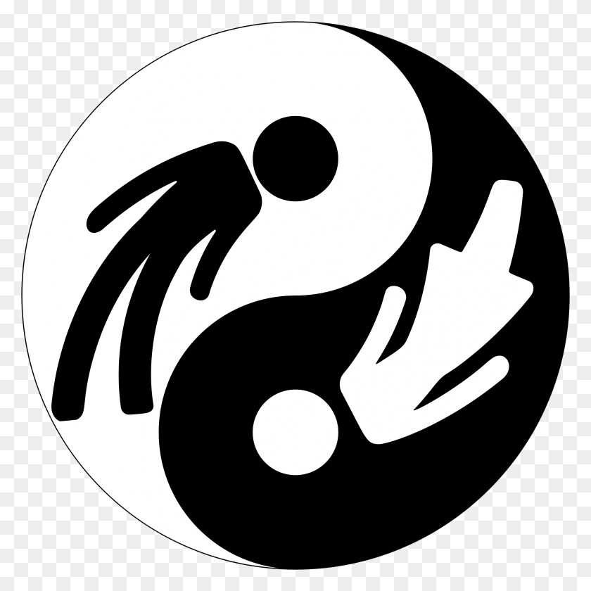 2276x2276 Male Female Yin Yang With Stroke Icons Png - Yin And Yang PNG
