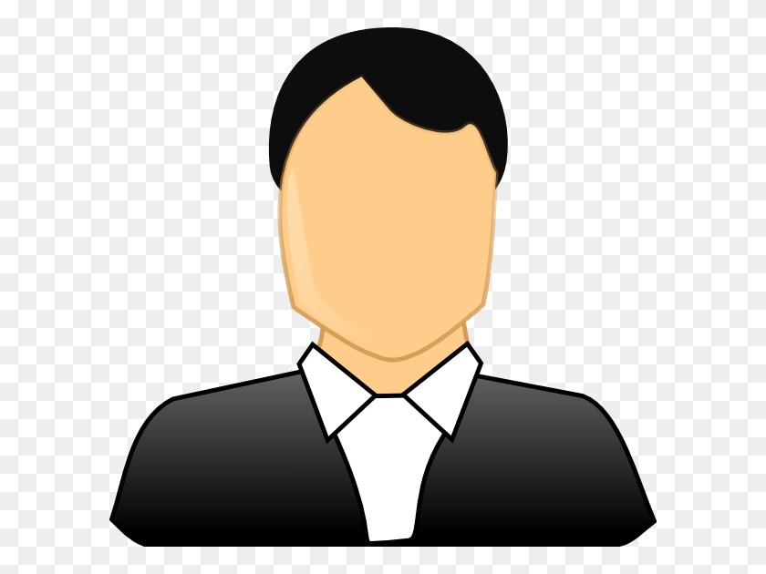 600x570 Male Formal Business Clip Art - Formal Clipart