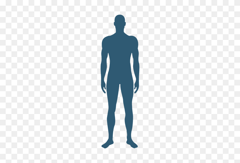 512x512 Male Frontal Silhouette - Male Silhouette PNG