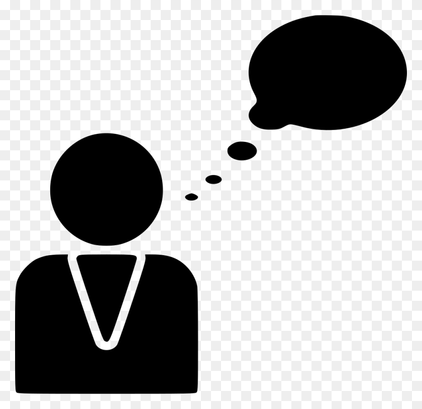 980x950 Male Person User Chat Message Bubble Thinking Idea Png Icon - Person Thinking PNG