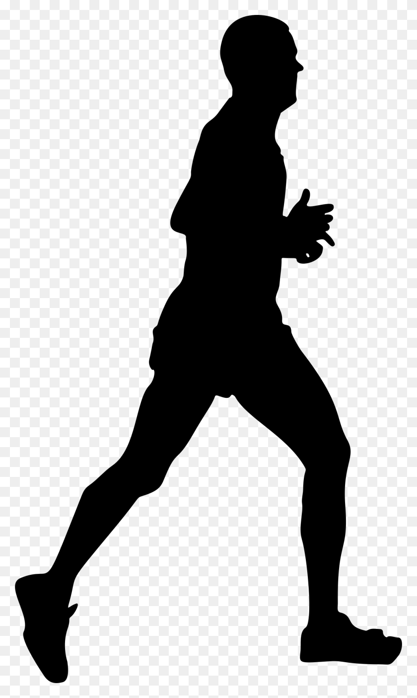 1351x2331 Male Runner Silhouette Icons Png - Runner PNG