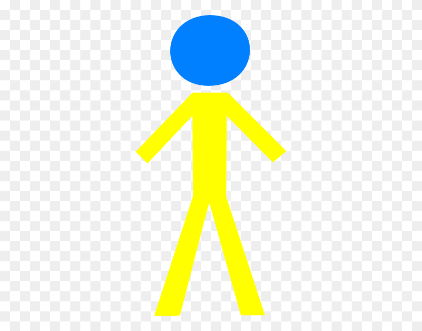 300x599 Male Yellow Png, Clip Art For Web - Male Clipart