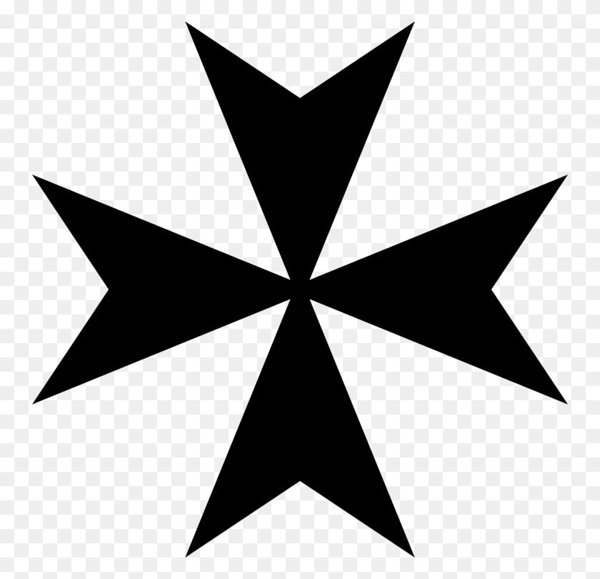 750x750 Maltese Cross Christian Cross Malta Byzantine Cross Free - Maltese Cross Clipart