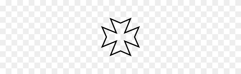 200x200 Maltese Cross Icons Noun Project - Maltese Cross PNG