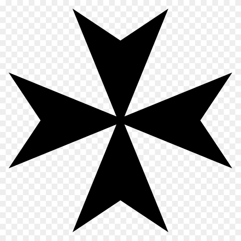 900x900 Мальтийский Крест Png Клипарт Для Интернета - Мальтийский Крест Png