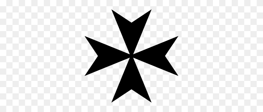 300x300 Maltese Cross Png Clip Arts For Web - Cross Clipart PNG