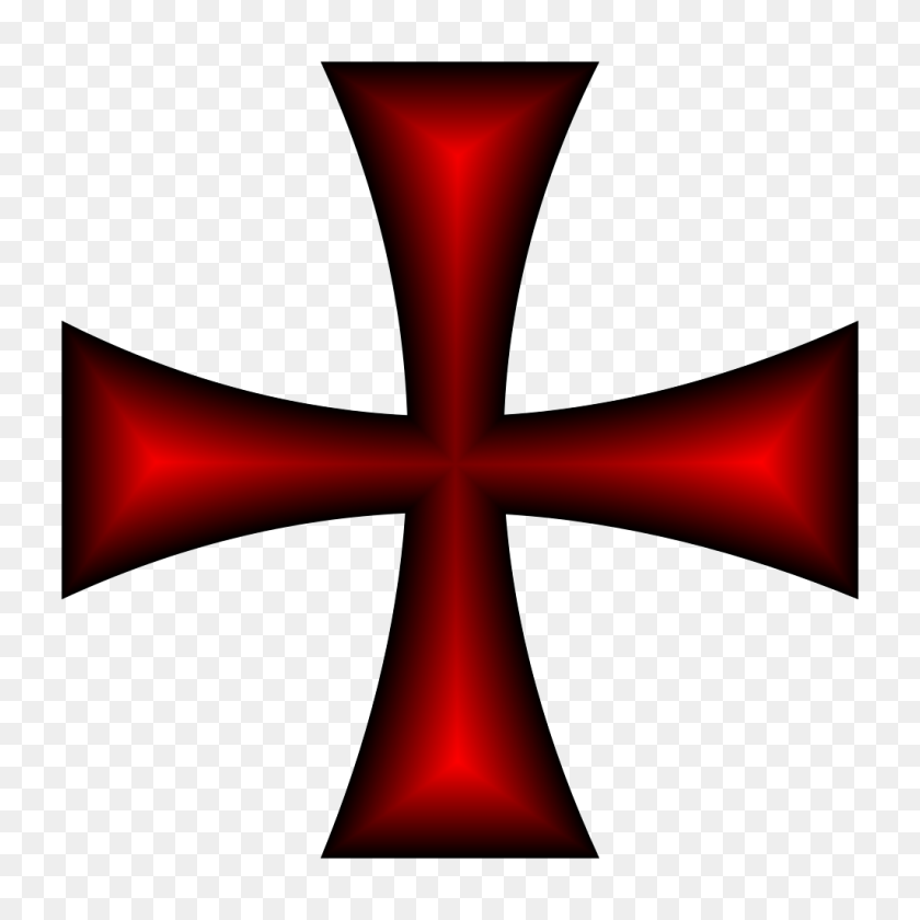 1024x1024 Мальтийский Крест Красный - Мальтийский Крест Png
