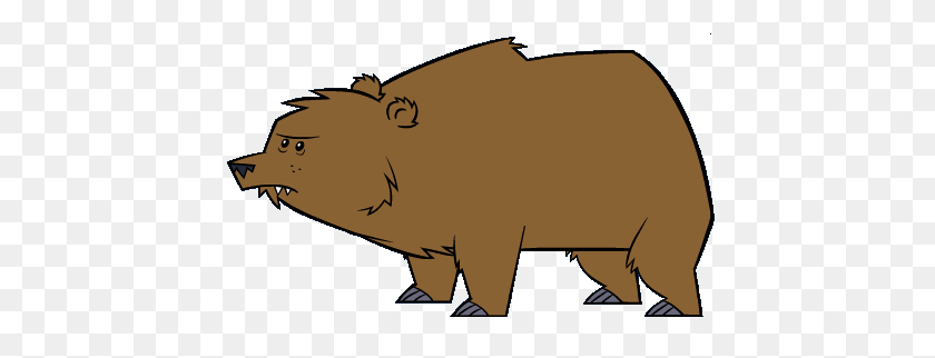 448x262 Mammal Clipart Angry Bear - Mean Cat Clipart