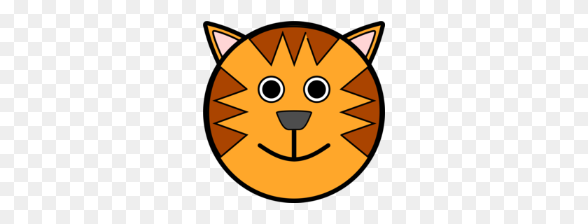 260x260 Кошка Рисунок Мультфильм Тигр Png Download - Cartoon Cat Клипарт