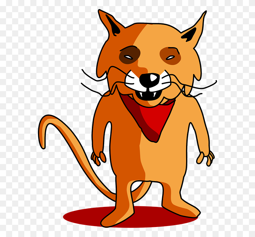 590x720 Mammal Clipart Clever Fox - Clever Clipart