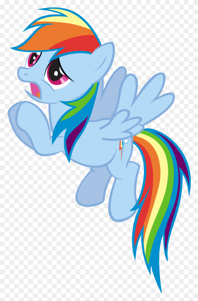 897x1396 Mammal Clipart Pony Rainbow Dash Caballo Comics Png - Pony Clipart