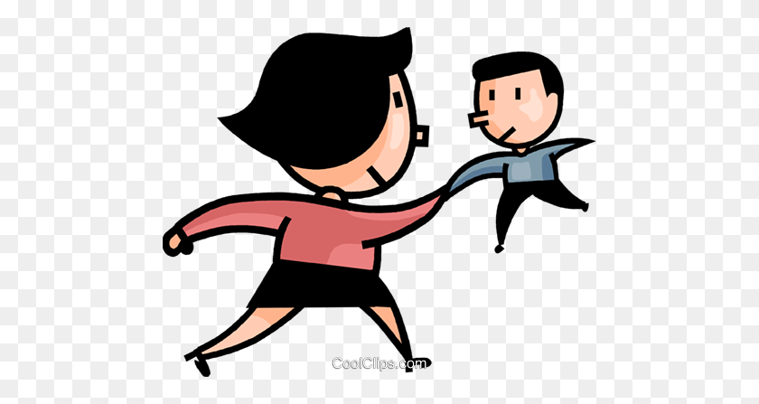480x387 Man And A Woman Shaking Hands Royalty Free Vector Clip Art - Man And Woman Clipart