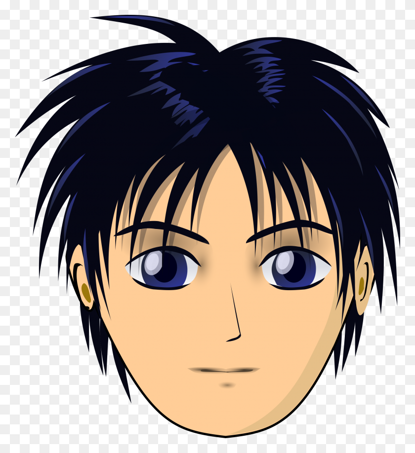 2180x2400 Man Anime Face Shorter Icons Png - Anime Face PNG