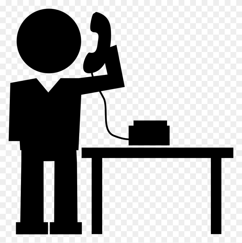 980x982 Man Answering Phone Call Png Icon Free Download - Phone Call PNG