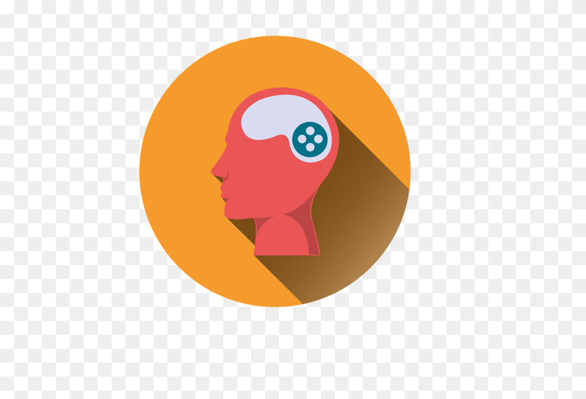 512x512 Man Brain Head Icon - Brain Icon PNG