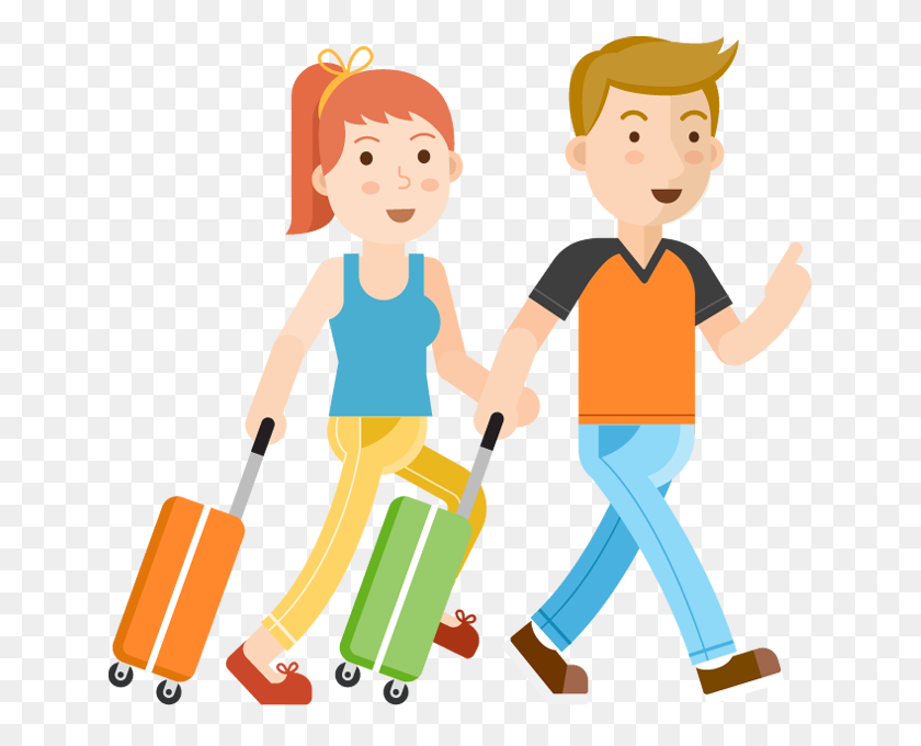 650x620 Man Clipart Travel - People Together Clipart