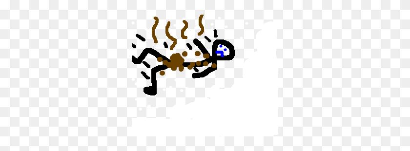 300x250 Man Covered In Poop Jumps Into An Snow Pile Drawing - Snow Pile PNG