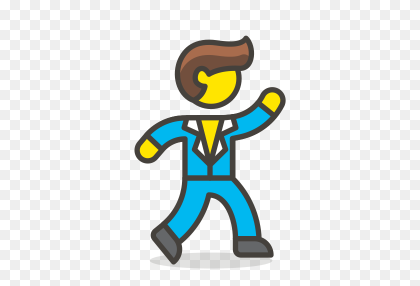 512x512 Man, Dancing Icon Free Of Free Vector Emoji - Dancing Emoji PNG