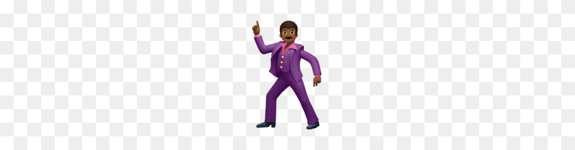 160x160 Man Dancing Medium Dark Skin Tone Emoji On Apple Ios - Dancing Emoji PNG