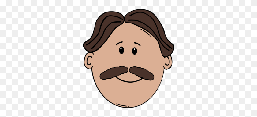300x324 Man Face Hair Mustache Clipart - Mustache Clipart PNG