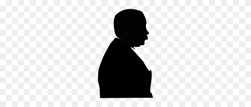 184x300 Man From Side - Person Clipart Silhouette