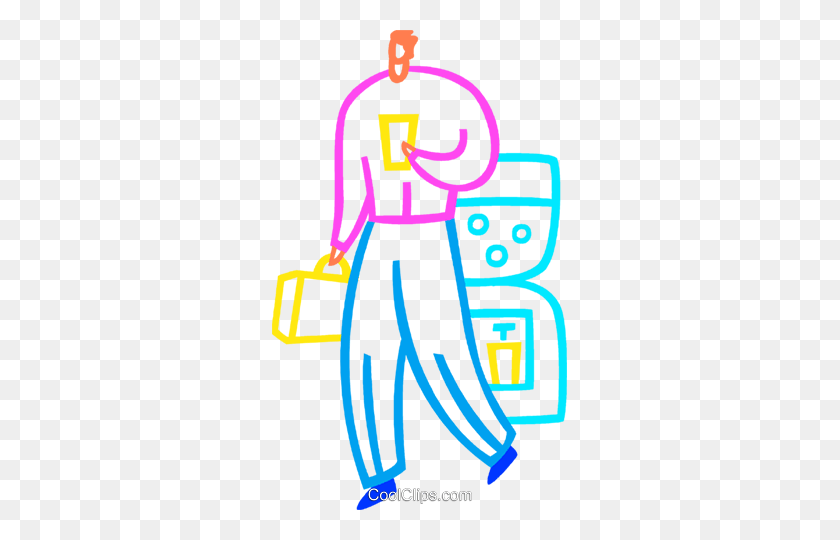 295x480 Man Getting Water - H2o Clipart