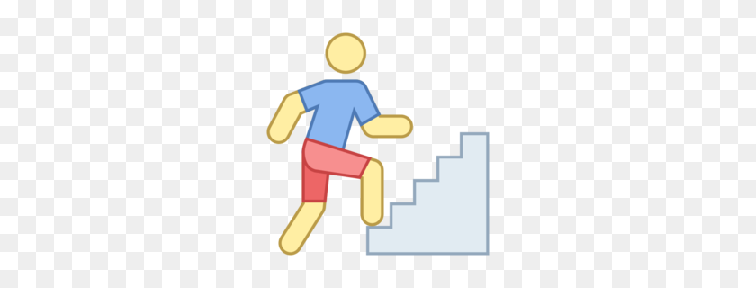 260x260 Man Going Up Stairs Clipart - Someone Running Clipart