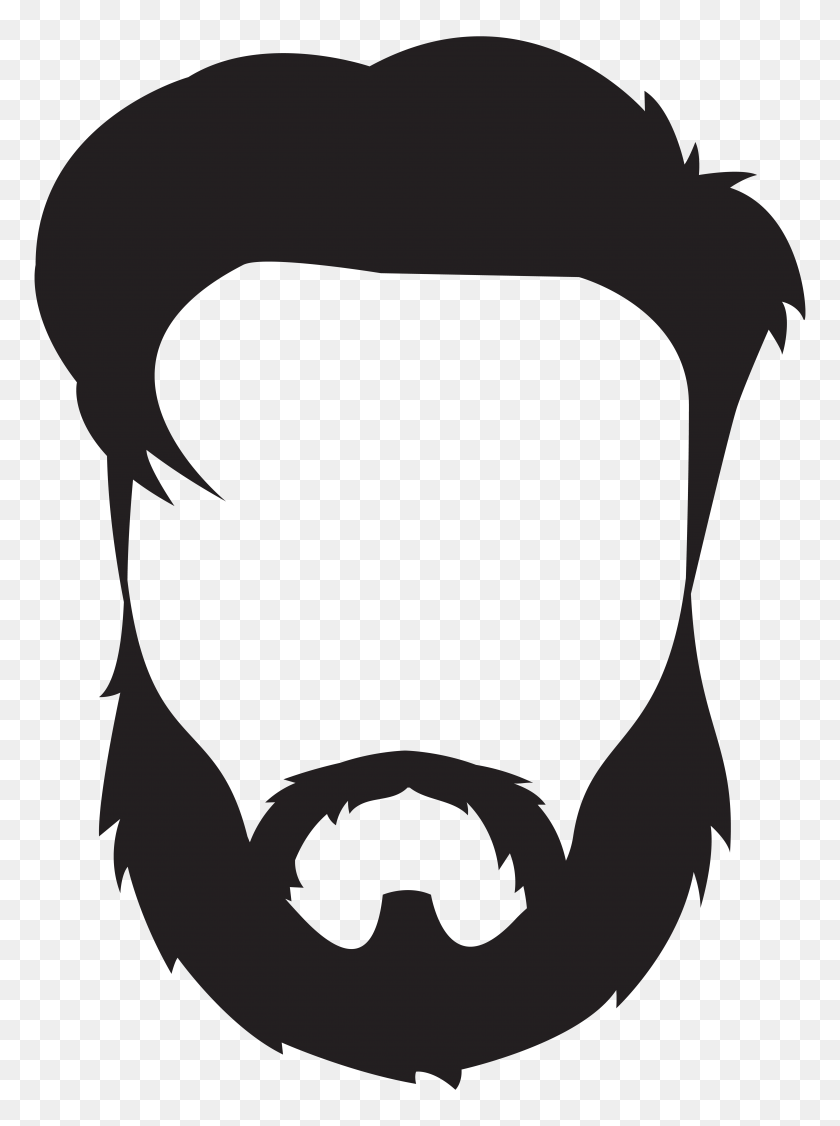5849x8000 Man Hair Beard Mustache Png Clip Art - White Beard Clipart