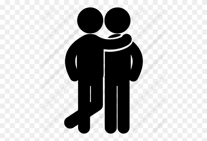 Man Hugging A Friend - Free Clip Art Hugs – Stunning free transparent ...