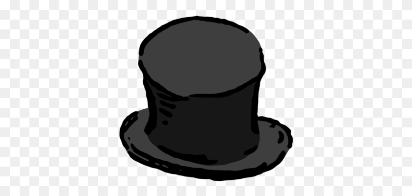 356x340 Man In A Bowler Hat Top Hat - Derby Hat Clipart
