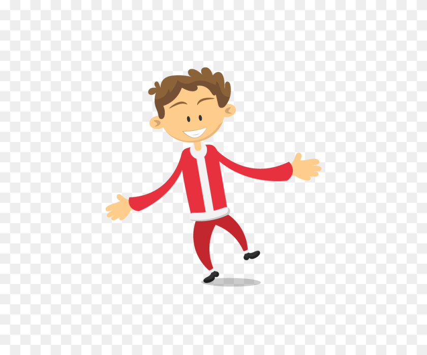 640x640 Hombre Con Un Disfraz De Santa, Navidad, Fiesta, Personas Png Y Vector - Fiesta Personas Png