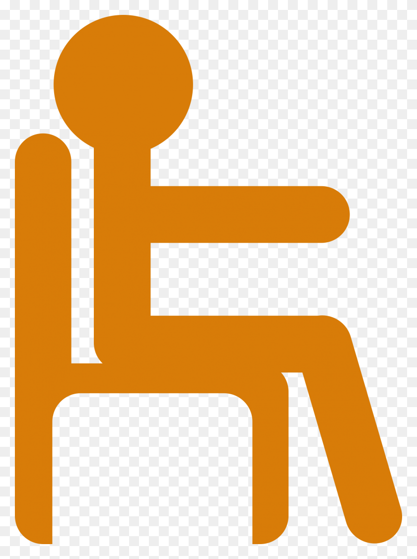1756x2400 Man In Chair Icons Png - Person Sitting In Chair PNG