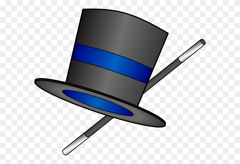 600x515 Man In Top Hat Clipart Free Images - Upside Down Clipart