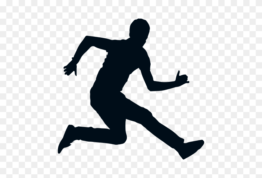 512x512 Man Jumping Silhouette Jump Silhouette - Jump PNG
