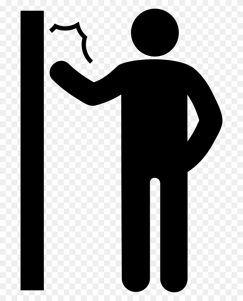 698x980 Man Knocking A Door Png Icon Free Download - Knocking On Door Clipart