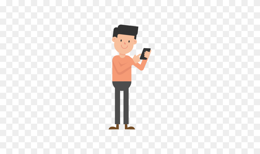 2000x1125 Man Looking - Cartoon Phone PNG