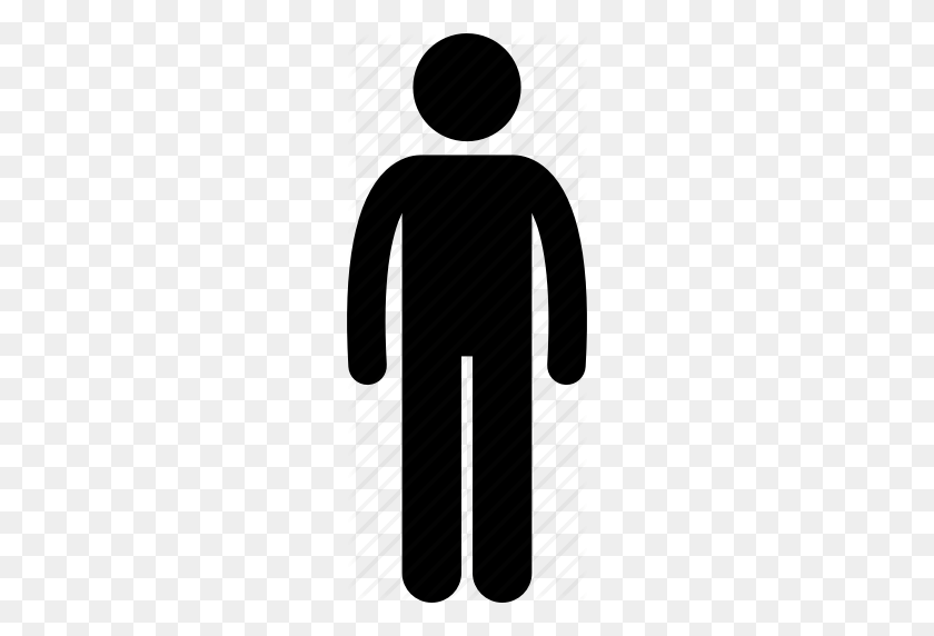 216x512 Man, Person, Standing Icon - Person Standing PNG